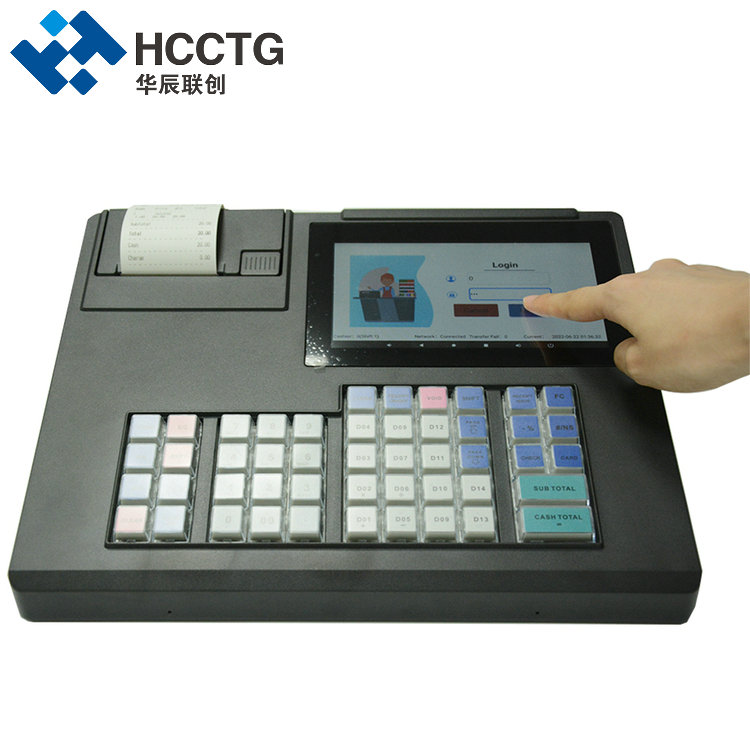 Einzelhandelssoftware 7 Zoll 48-Tasten-Tastatur Elektronische Registrierkasse All-in-One-POS-Terminal HCC-A1170