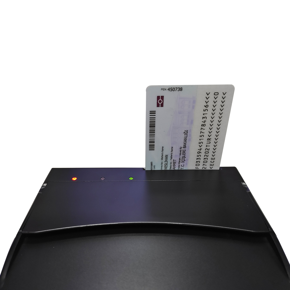 HCCTG USB-OCR-Pässe, halbseitiger MRZ- und ID-Chipkartenleser PPR100 Plus