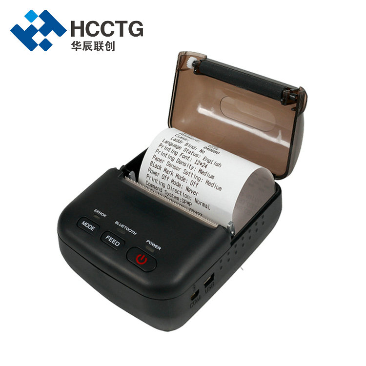USB Bluetooth 58 mm tragbarer Barcode-Thermodrucker HCC-T12