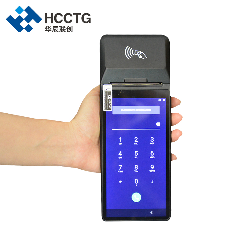 NFC Android 10.0 Fingerabdruck-Handheld-Smart-POS-Gerät mit Drucker Z300