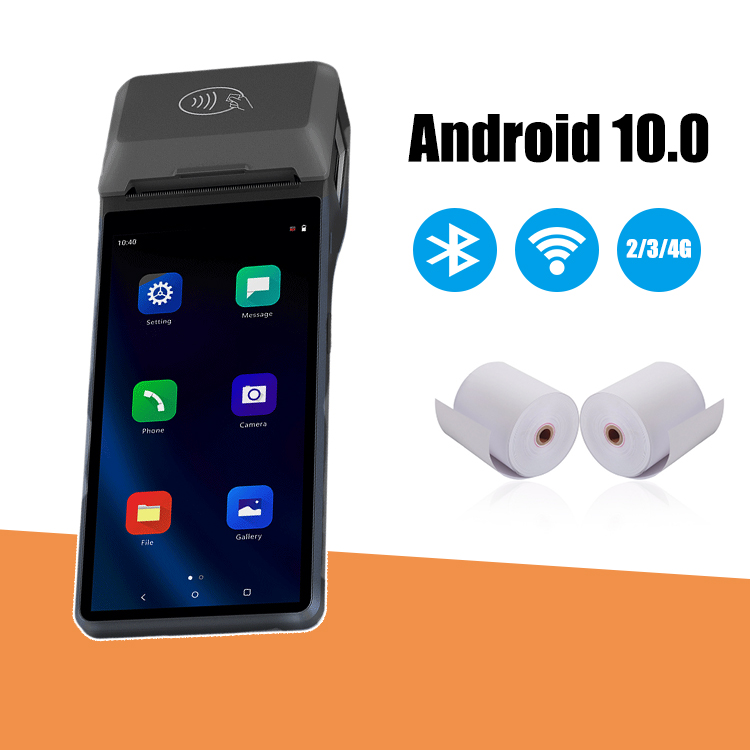 HCC GMS 6 Zoll NFC Handheld Android 10.0 POS-Gerät mit 58-mm-Thermodrucker Z300