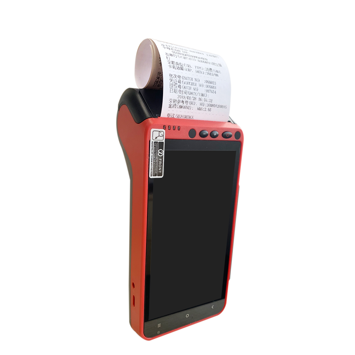 5,5 Zoll mobiles Kartenzahlungsterminal Handheld-POS-Terminal mit biometrischem Fingerabdruck Z100