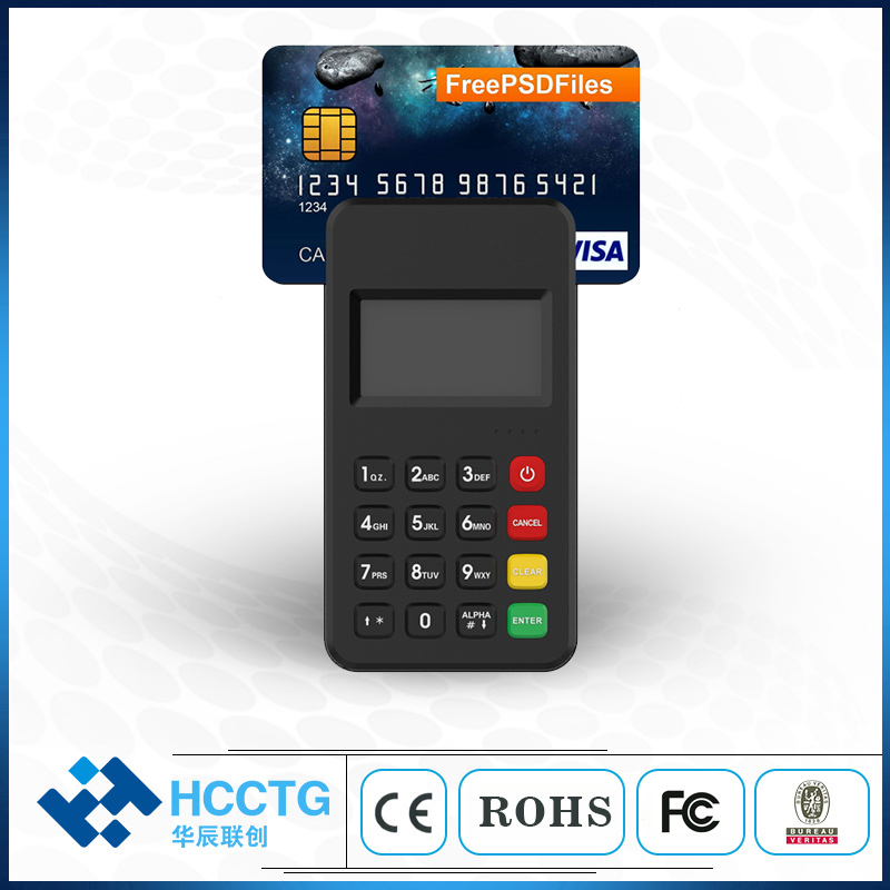HCCTG Bluetooth EMV PCI 3-in-1 mobiles Zahlungsterminal MPOS M6 PLUS