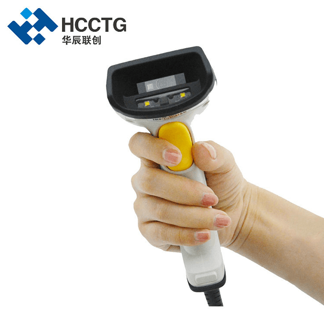 HCCTG Industrieller USB-Handheld-1D/2D-Barcodescanner, perfekt für Papier- und Display-Barcode HS-6203