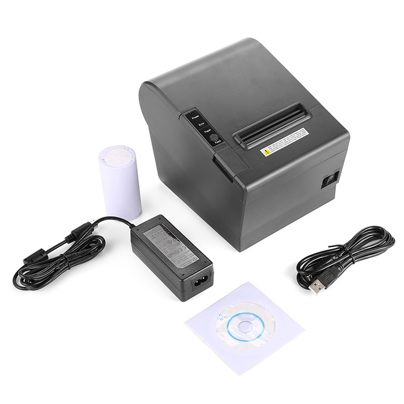 POS802 WiFi Bluetooth 80 mm Thermodrucker mit automatischer Schneidevorrichtung 