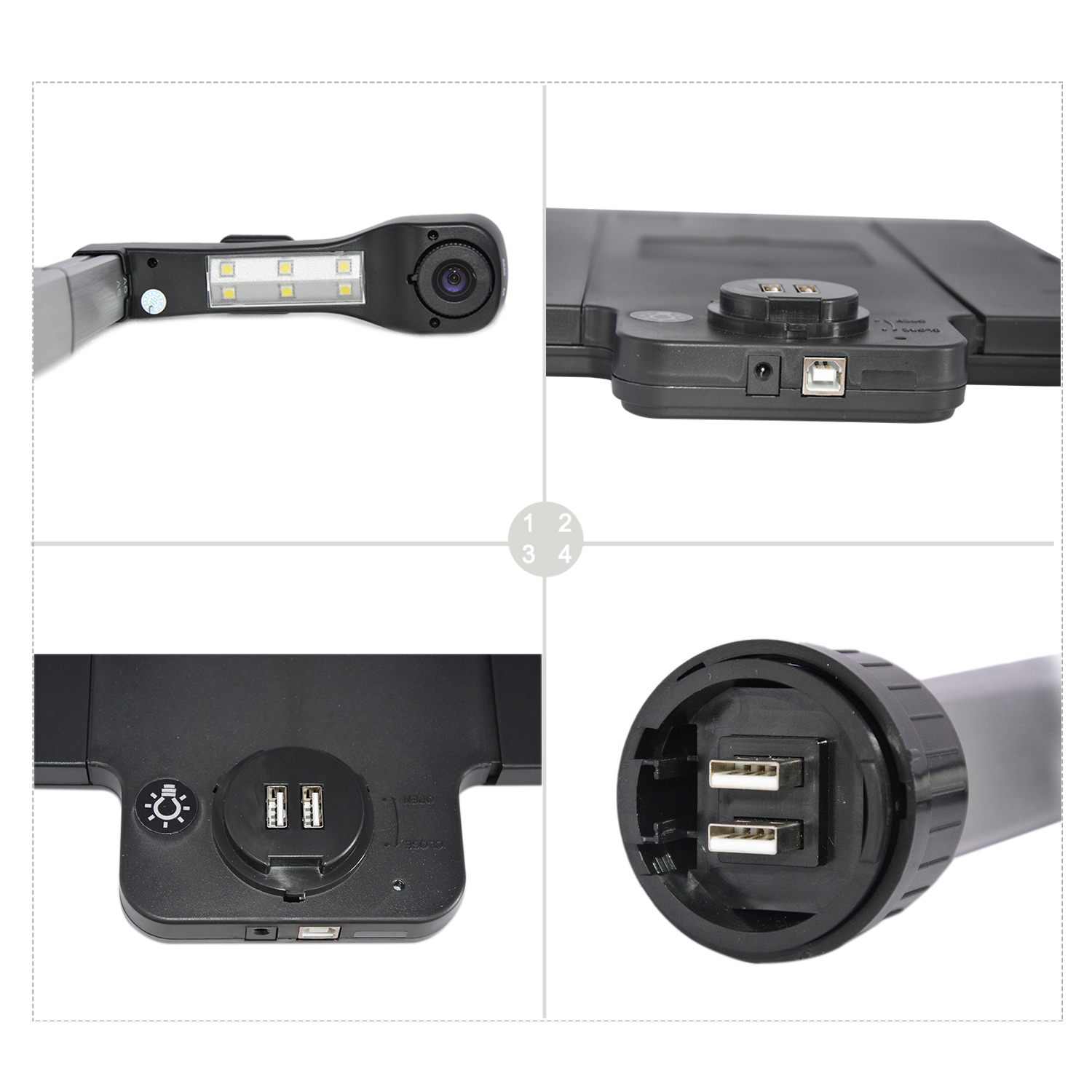Ausweisidentifikation Tragbarer OEM-Kamera-Dokumentenscanner HS1200S