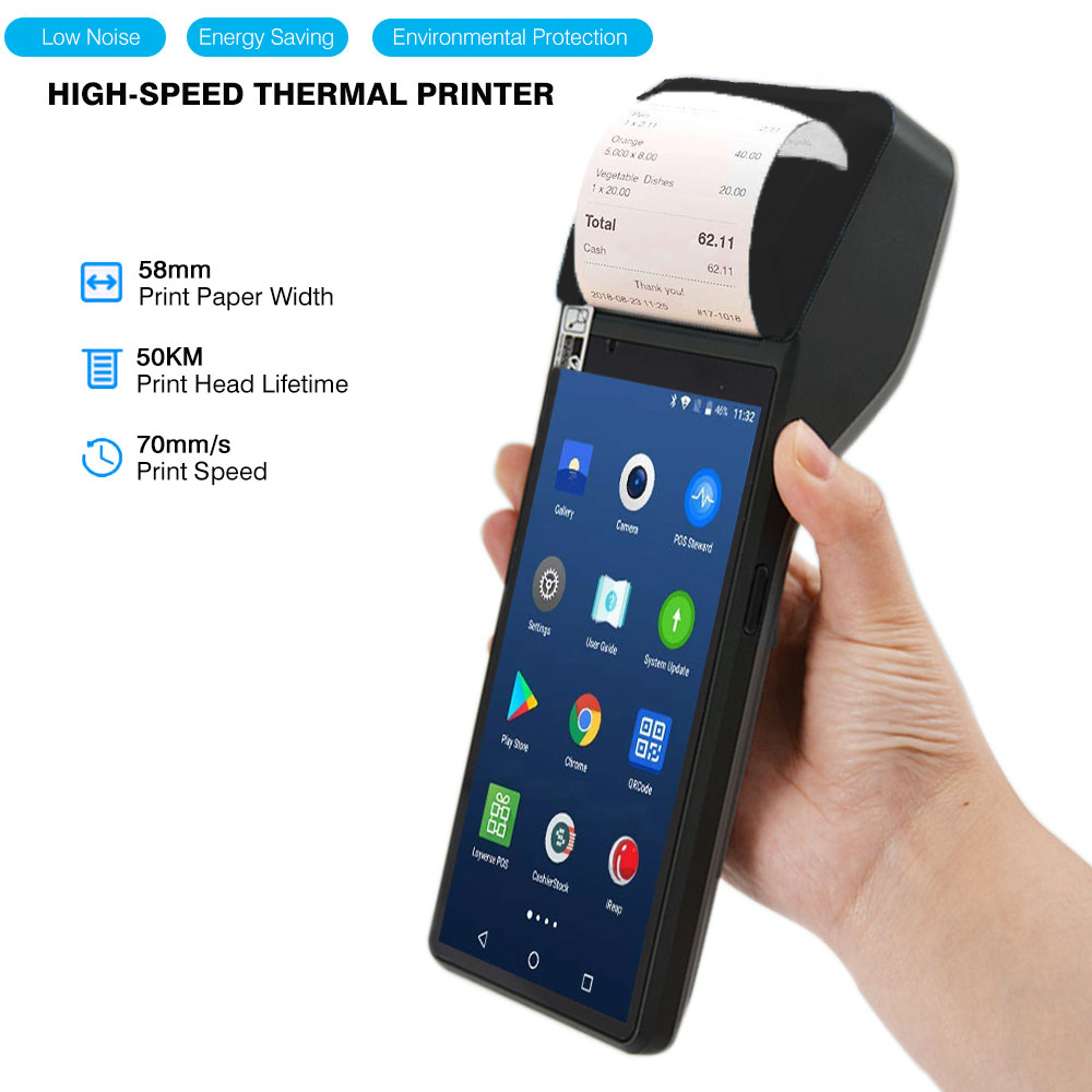 6-Zoll-4G-Android-Smart-POS-Terminal mit NFC und Fingerabdruck Z300
