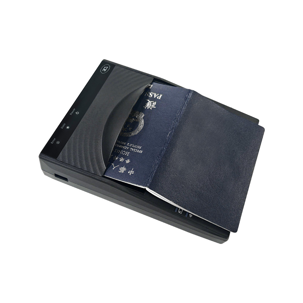Halbseitiger RFID-ID-QR-OCR-MRZ-Scanner E-Pass-Leser AIR60U