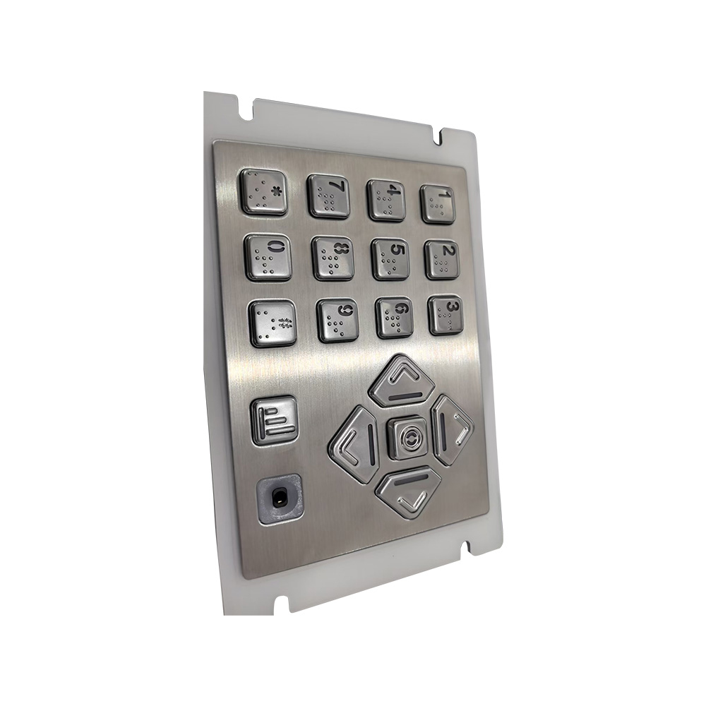 Einstellbare Hintergrundbeleuchtung, programmierbare Audio-Navigations-POS-Tastatur für Geldautomaten-Kiosk AKB20