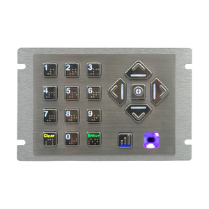 Einstellbare Hintergrundbeleuchtung, programmierbare Audio-Navigations-POS-Tastatur für Geldautomaten-Kiosk AKB20