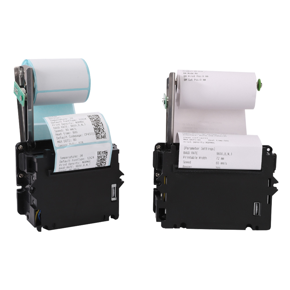 2-Zoll-58-mm-Kiosk-Thermotickets, Kioskdrucker, Unterstützung für Etiketten/Quittungen, Dual-Papier HCC-K25