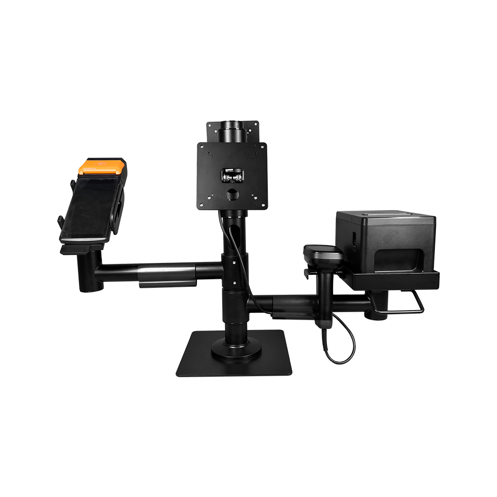 Metallhöhe einstellbare Vesa Mount Pos Tablet Stange Ständer 360 Grad Drehwerter Retail Mount PS-40