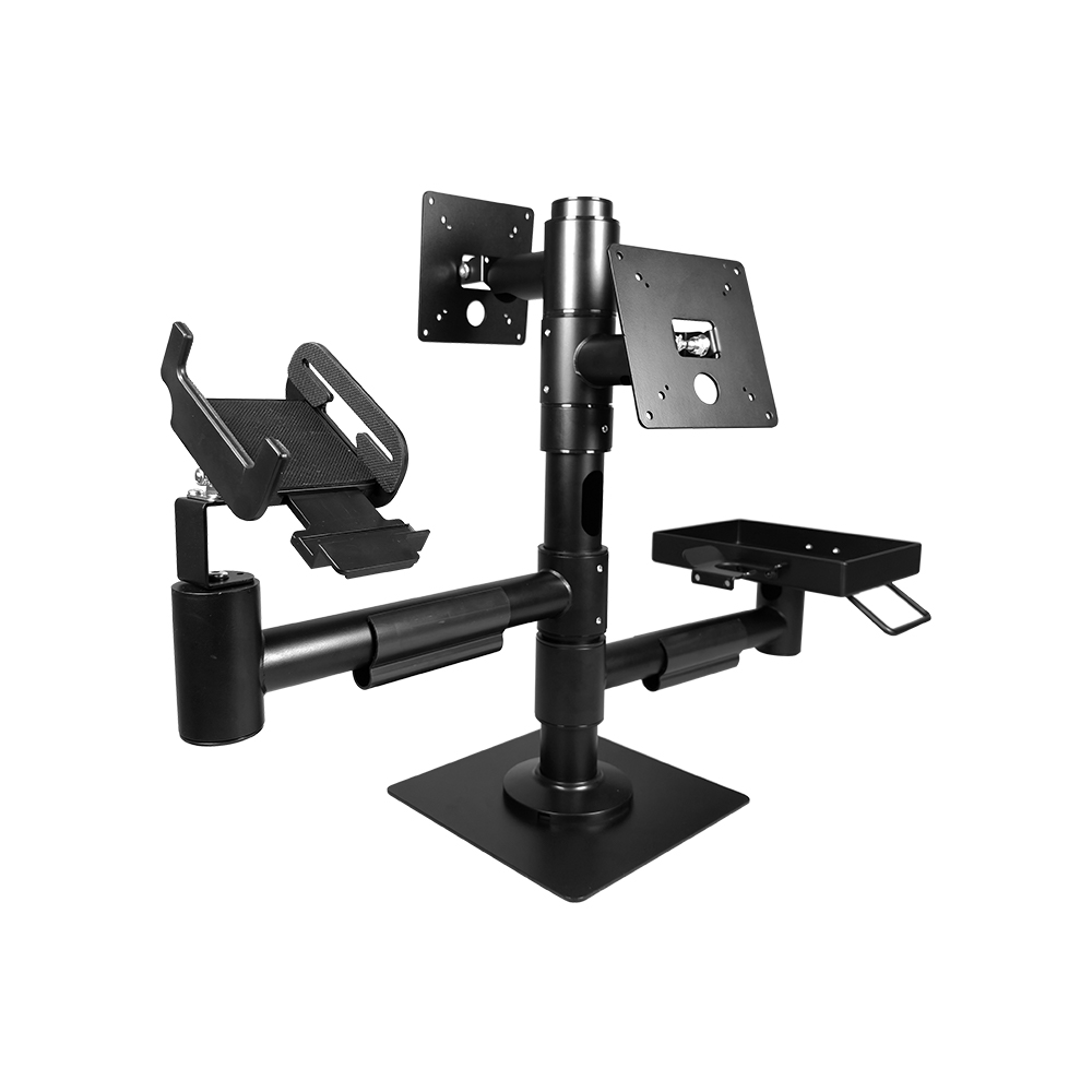 Metallhöhe einstellbare Vesa Mount Pos Tablet Stange Ständer 360 Grad Drehwerter Retail Mount PS-40