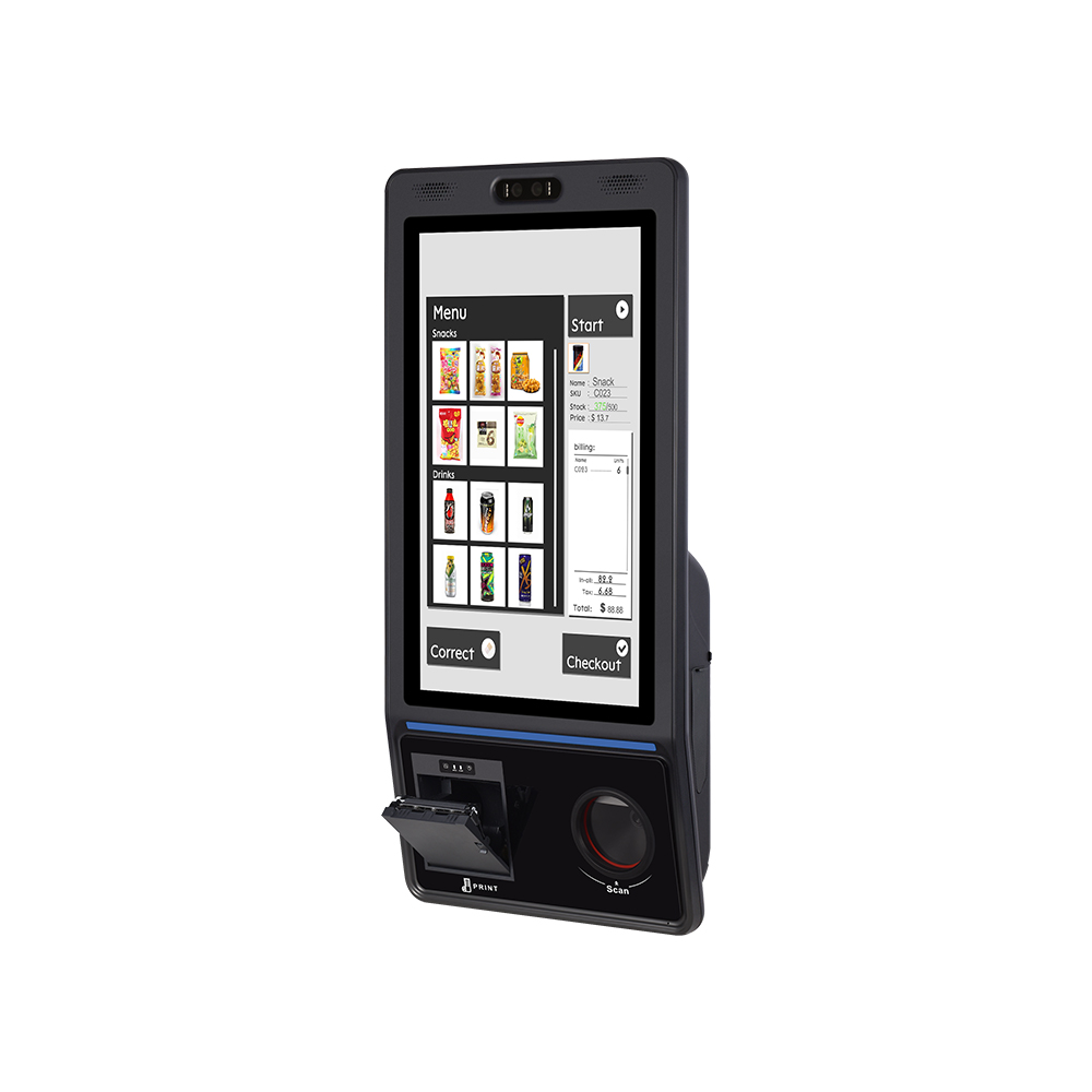 21,5 Zoll Stehende Android/Windows Self-Service-Zahlungszahlung Kiosk Terminal mit Drucker QR-Code-Leser HCC-HM2000