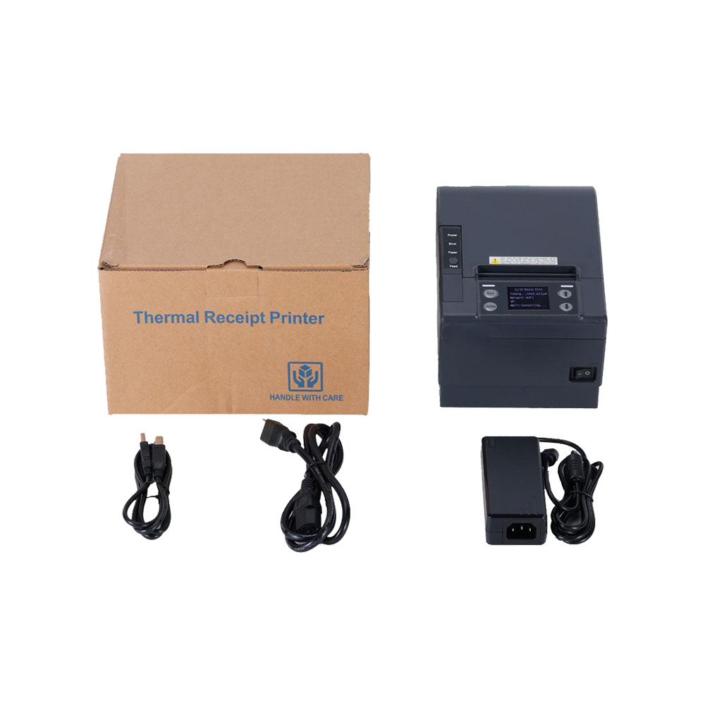 3-Zoll-USB/LAN/Bluetooth/WIFI-Thermo-Beleg-Cloud-Drucker mit DHCP-Server HCC-POS830
