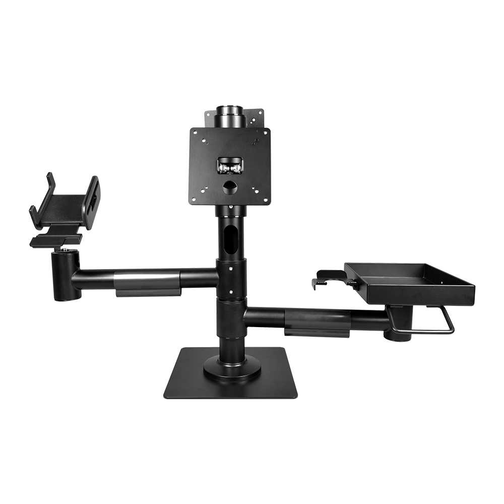 Metallhöhe einstellbare Vesa Mount Pos Tablet Stange Ständer 360 Grad Drehwerter Retail Mount PS-40
