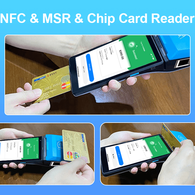 EMV PCI 6 -Zoll -Android 11.0 NFC Bluetooth Alle in einer Handheld -Zahlung POS -Terminal Z500