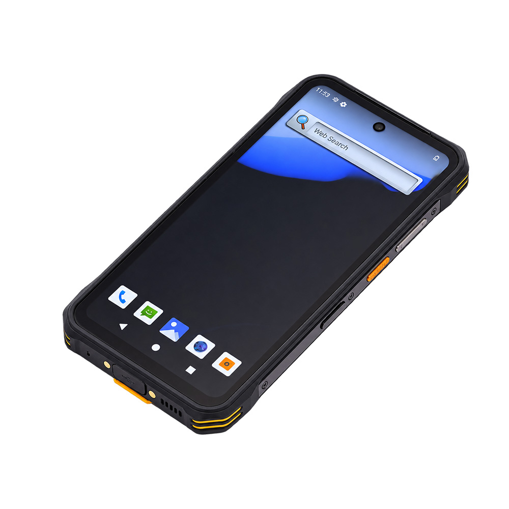 H68T Android 14 Robuster Handheld-PDA mit 6,56-Zoll-Display, IP68-Schutz, 4G NFC und optionalem Barcode-Scanner