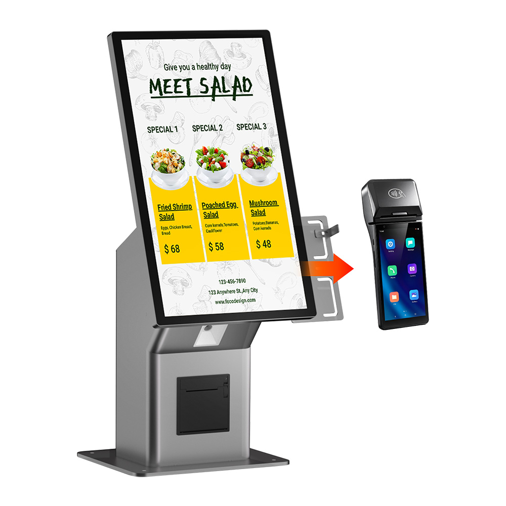 21,5-Zoll-Touch-LCD-Bestell-Selbstkasse-Kioskautomat für Einkaufszentrum HSK-KA21 (HSK-KW21)