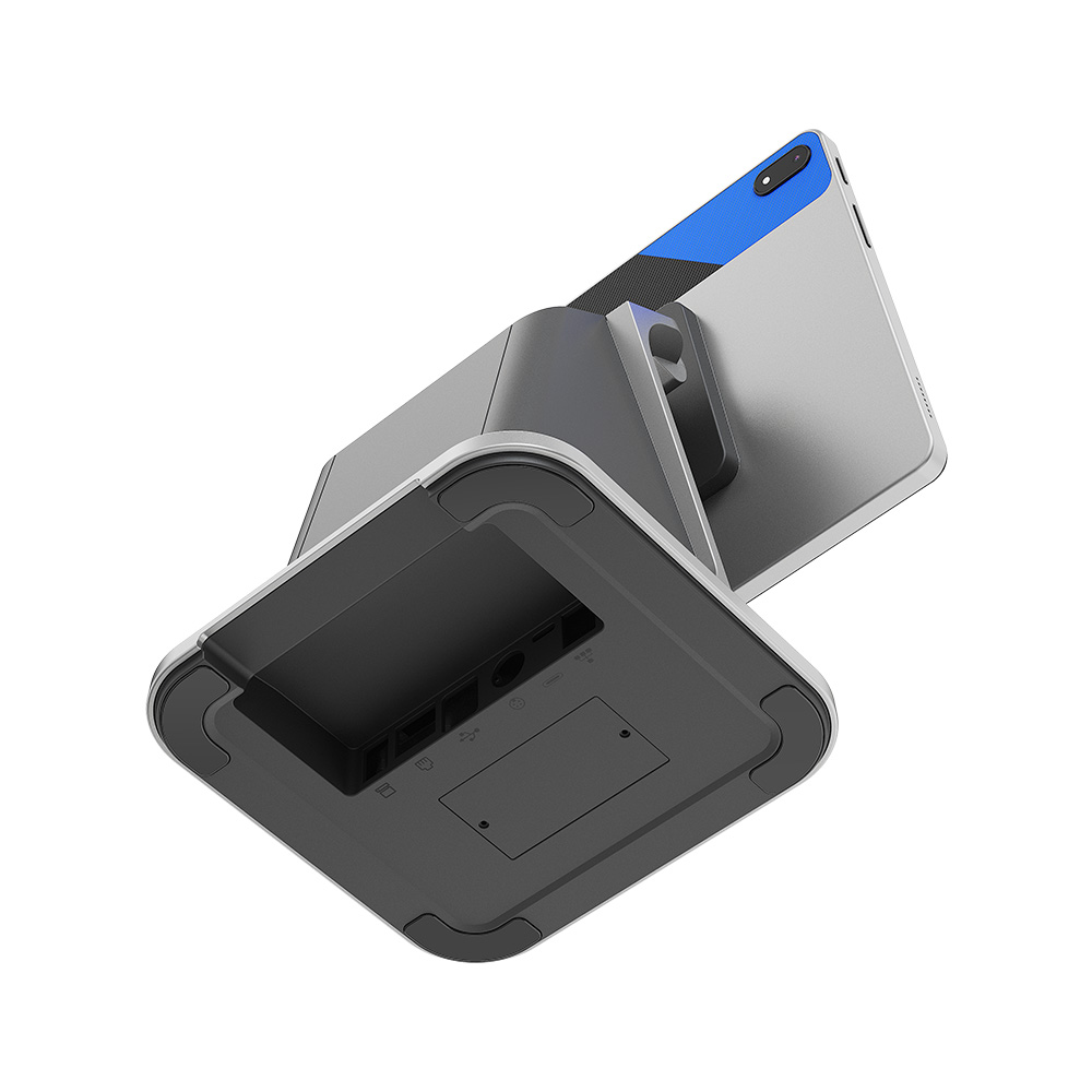 10,95 Zoll Android 14 POS-Terminal-Tablet mit Desktop/80-mm-Druckerbasis NFC GPS HX-100