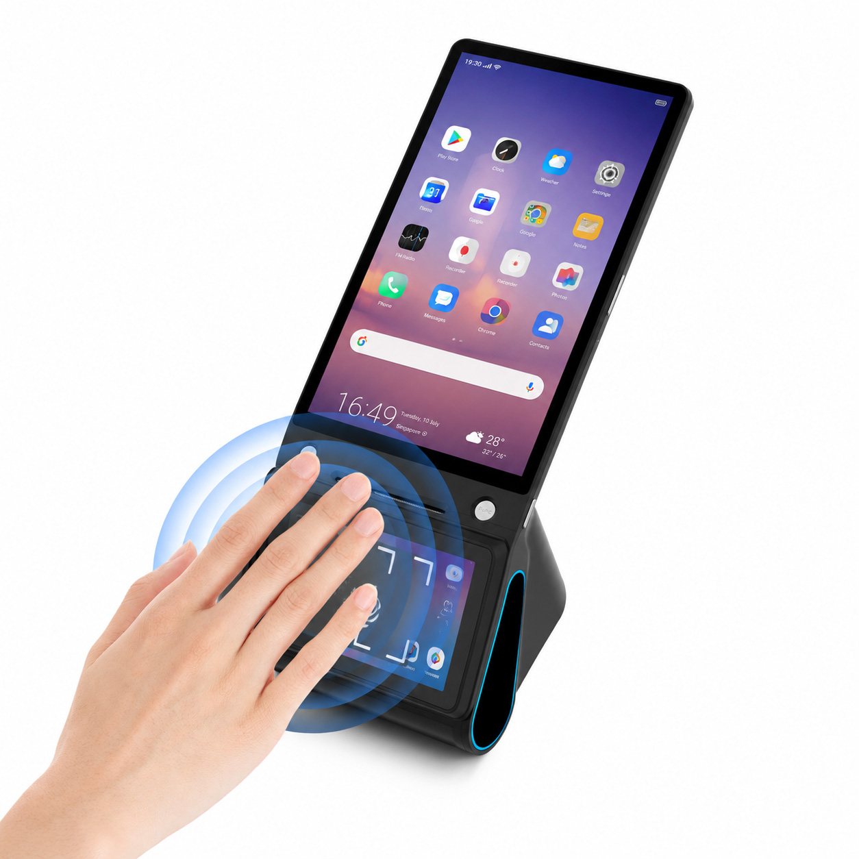 Hochsicheres Android 14-Handheld-POS-Terminal mit Handvenenerkennung und 4G WiFi BT5.0-Thermodrucker Z150P